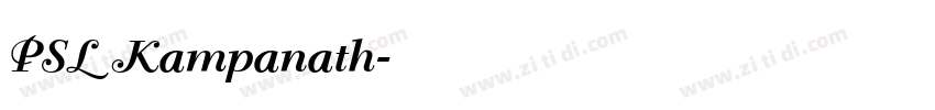 PSL Kampanath字体转换